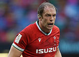 Alun Wyn Jones in action for Wales during 2021 Six Nations