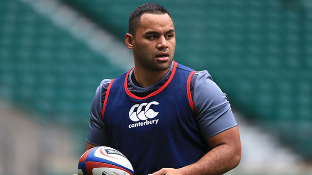 Billy Vunipola in training with England
