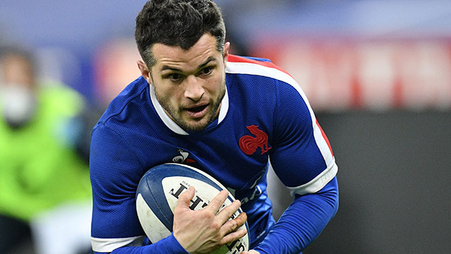 Brice Dulin scores a try for France v Wales during 2021 Six Nations