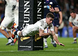 George Ford scores England's fifth try against Scotland in 2019 Six Nations
