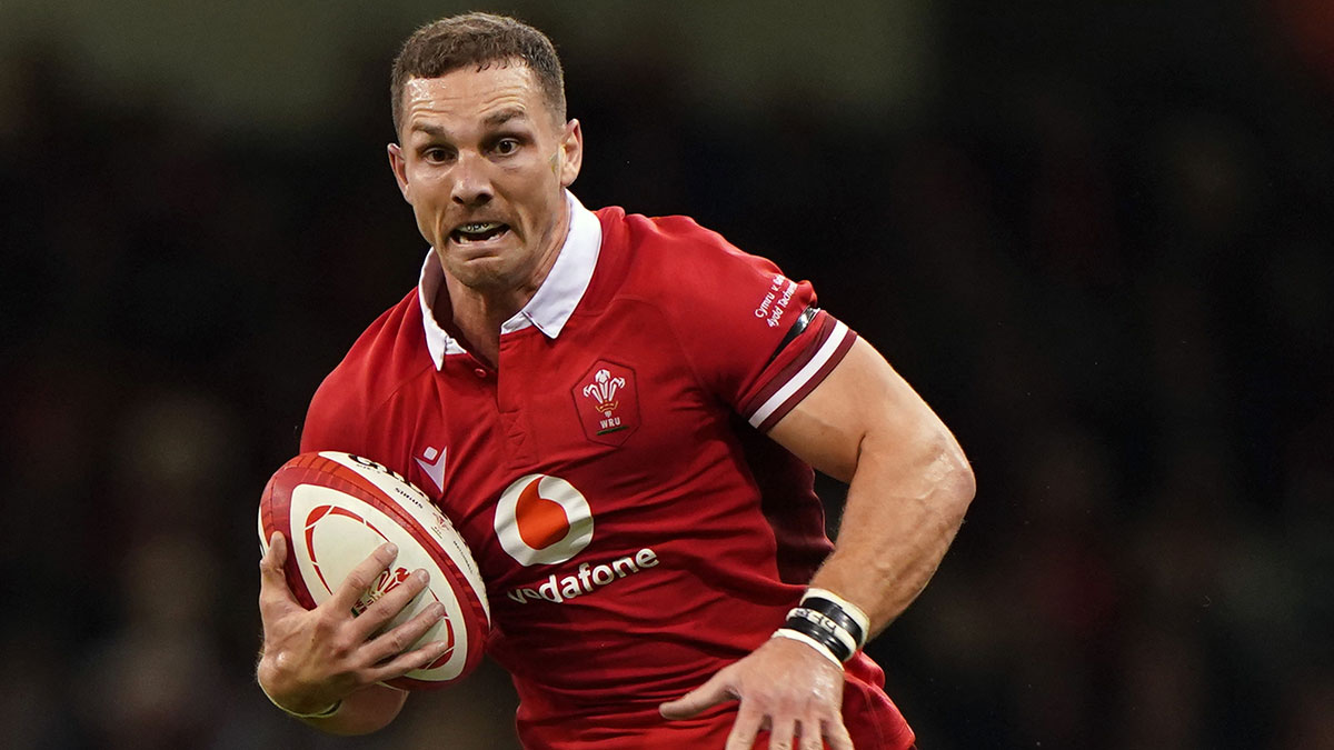 George North in action for Wales v Barbarians during 2023 autumn international