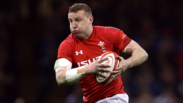 Hadleigh Parkes in action for Wales