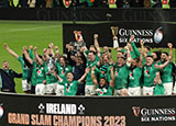 Ireland celebrate winning the 2023 Six Nations