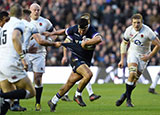 Stuart McInally in action for Scotland v England in 2018 Six Nations
