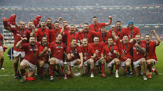 Wales celebrate winning 2019 Six Nations