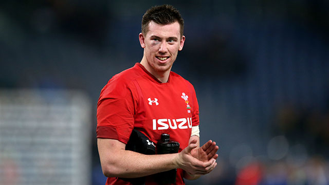 Adam Beard after the Italy v Wales match in 2019 Six Nations