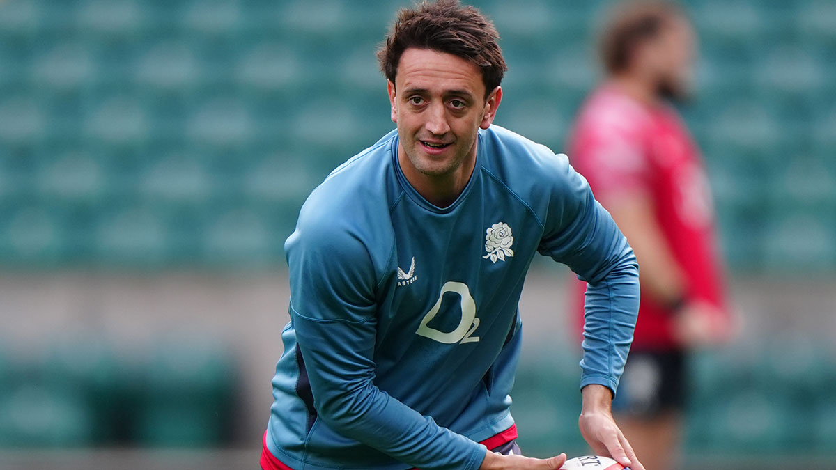 Alex Mitchell at England training session before Wales match in 2026 Six Nations