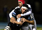 Ally Miller in action for Glasgow Warriors v RC Toulon