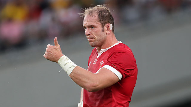 Alun Wyn Jones after the Australia v Wales pool match at 2019 Rugby World Cup