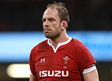 Alun Wyn Jones after the Wales v France match in 2020 Six Nations
