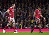 Alun Wyn Jones and Taulupe Faletau after Wales v Australia match during 2022 Autumn Internationals