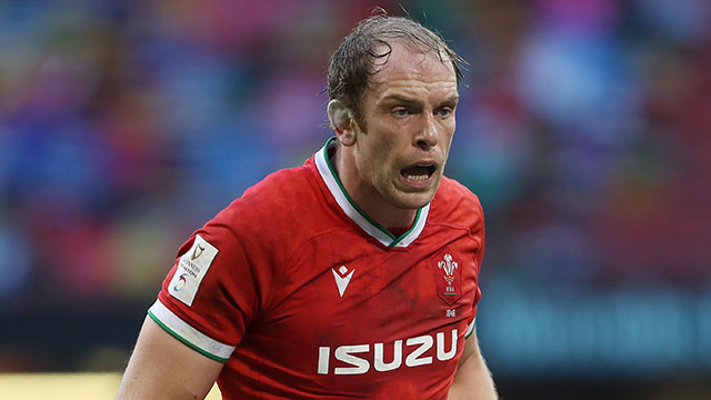 Alun Wyn Jones in action for Wales during 2021 Six Nations