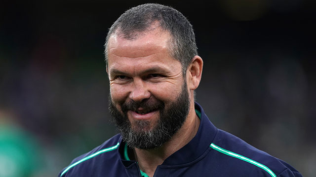 Andy Farrell after the Ireland v France match in 2023 Six Nations