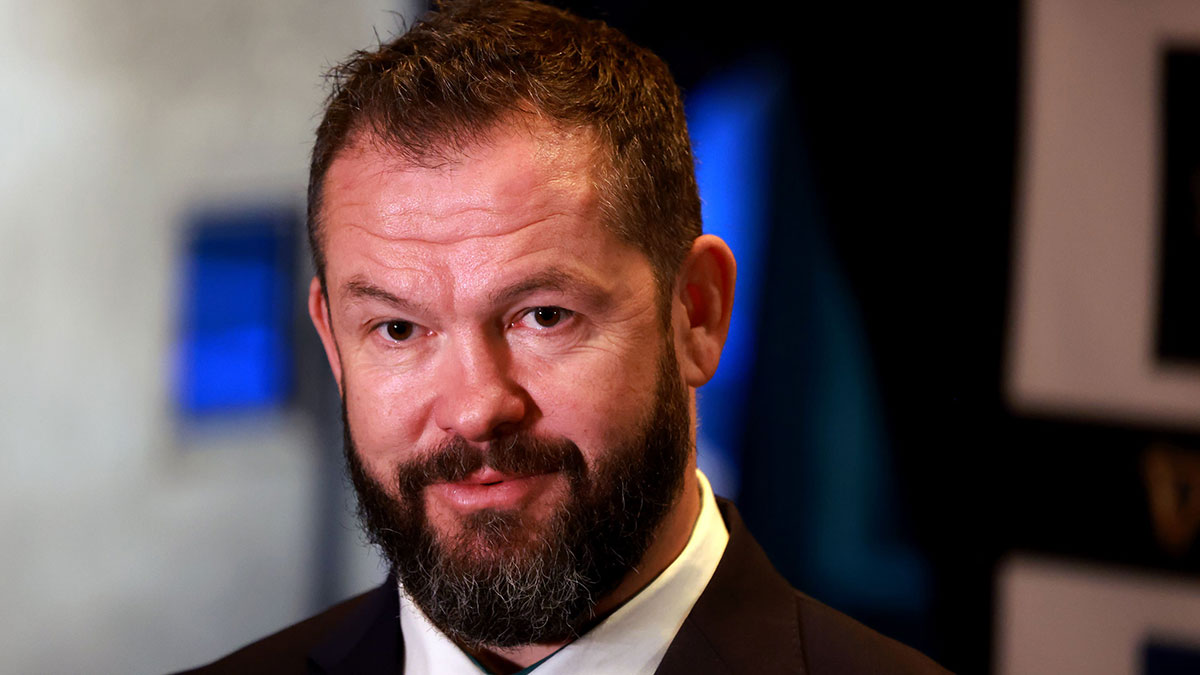 Andy Farrell at 2024 Six Nations launch event