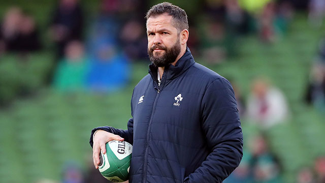 Andy Farrell at Ireland v Scotland match in 2020 Six Nations