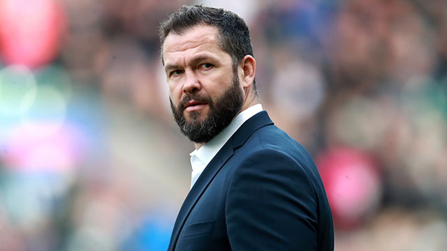 Andy Farrell before England v Ireland match in 2020 Six Nations