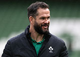 Andy Farrell before the Ireland v France match in 2021 Six Nations