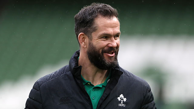 Andy Farrell before the Ireland v France match in 2021 Six Nations