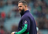 Andy Farrell during England v Ireland match in 2024 Six Nations