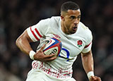 Anthony Watson in action for England v Scotland match in 2023 Six Nations
