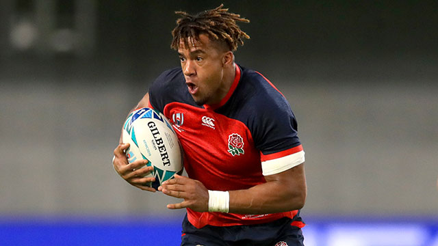Anthony Watson in action for England v USA in 2019 Rugby World Cup