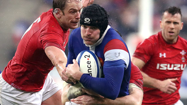 Arthur Iturria in action for France v Wales in 2019 Six Nations