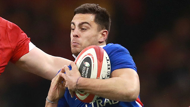 Arthur Vincent in action for France v Wales in 2020 Six Nations