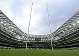 Aviva Stadium before Ireland v Scotland match in 2020 Six Nations