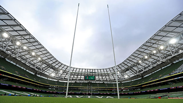 Aviva Stadium before Ireland v Scotland match in 2020 Six Nations
