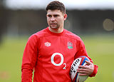 Ben Youngs at an England training session ahead of 2022 Six Nations