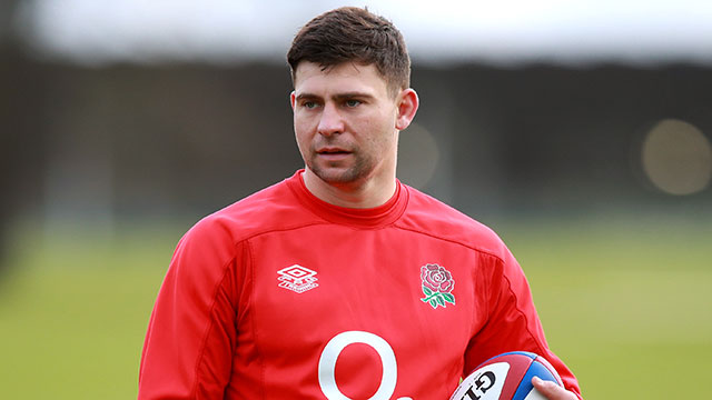 Ben Youngs at an England training session ahead of 2022 Six Nations