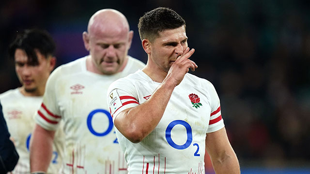 Ben Youngs at the England v Scotland match in 2023 Six Nations