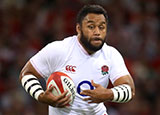 Billy Vunipola in action for England against Wales during 2019 summer international