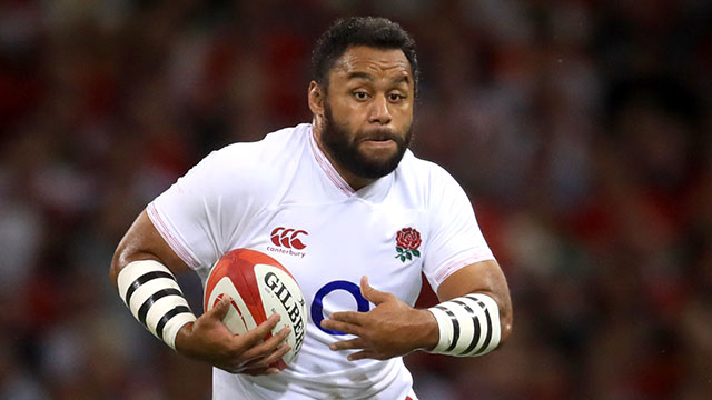 Billy Vunipola in action for England against Wales during 2019 summer international