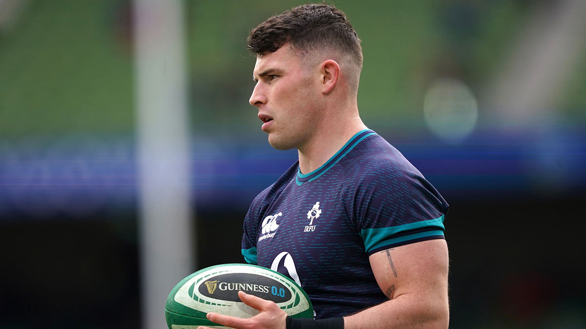 Calvin Nash at Ireland v Wales match in 2024 Six Nations