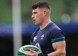 Calvin Nash at Ireland v Wales match in 2024 Six Nations