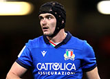 Carlo Canna in action for Italy against Wales during 2020 Six Nations