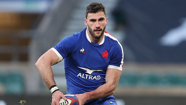 Charles Ollivon in action for France against England during 2021 Six Nations