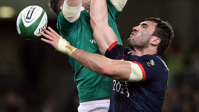 Charles Ollivon in action for France against Ireland in 2017 Six Nations