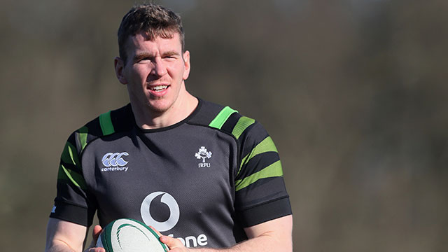 Chris Farrell in training with Ireland