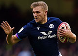 Chris Harris in action for Scotland against Wales during 2022 Six Nations