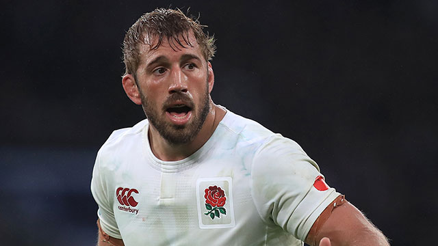 Chris Robshaw in action for England