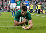 Conor Murray dives in to score Ireland's second try