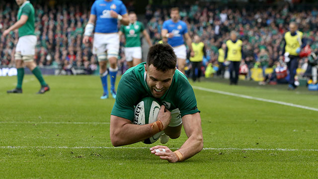 Conor Murray dives in to score Ireland's second try