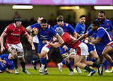 Cyril Baille in action for France against Wales during 2022 Six Nations