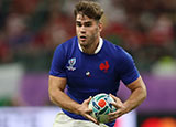 Damian Penaud in action for France during 2019 Rugby World Cup