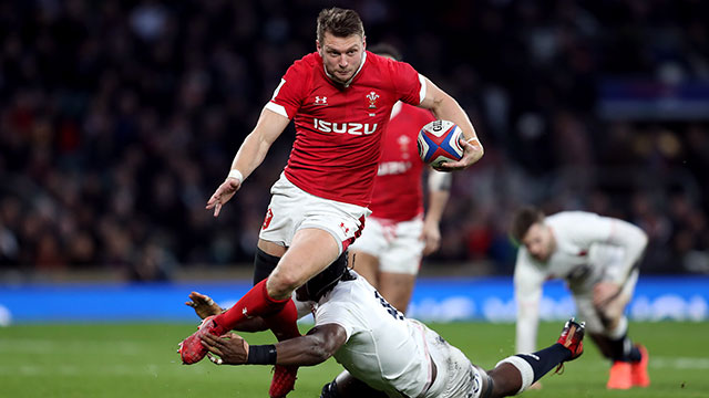 Dan Biggar in action for Wales against England in 2020 Six Nations