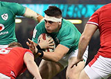 Dan Sheehan in action for Ireland against Wales in 2023 Six Nations