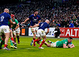 Dan Sheehan scored a try for Ireland against France in the 2024 Six Nations