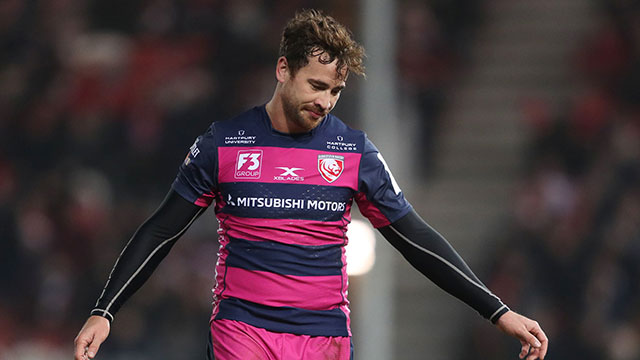 Danny Cipriani playing for Gloucester in the Heineken Champions Cup